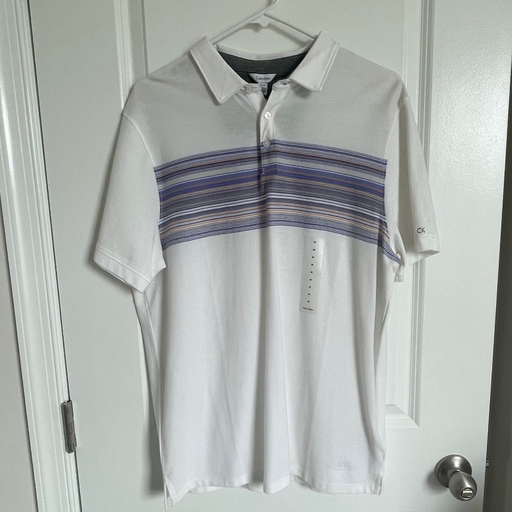 NWT Calvin Klein Men's Short Sleeve Polo